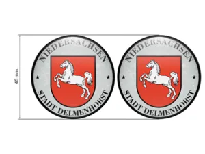 Aufkleber TUV Stadt Delmenhorst Nummernschild plakette